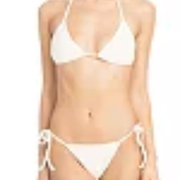Faithfull the Brand Jaqueline Bikini Top Ivory - Picture 3 of 4
